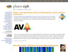 Tablet Screenshot of planet.xiph.org
