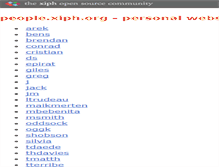 Tablet Screenshot of people.xiph.org